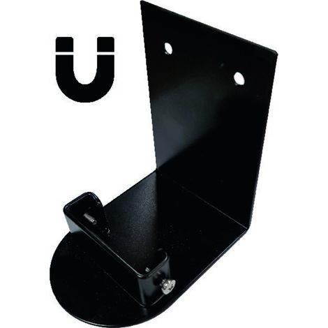 Wandhalterung, Metall, schwarz, magnetisch (1/2)