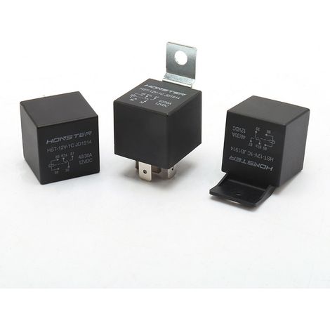 40A/30A 12V 5-pin relay, with optical, plastic or iron backplate, 24V automotive connection, 24V optical backplate – 4-pin, 40A--DTEKGAZ