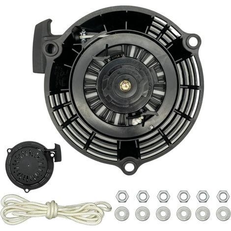 Lanceur Démarreur à traction pour Honda GCV135, GCV160, GCV190, 28400-Z0L-V20ZA Démarreur noir pour tondeuse à gazon GCV 160 Wahser (1/5)