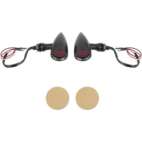 2 Pièces Feux Clignotants LED Rétro Moto Modifiés Indicateurs Universels (1/5)