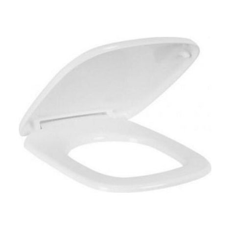 Les rois des sièges de toilettes  Abattant WC - Duroplast - Blanc - Mécanisme silencieux - Antibactérien