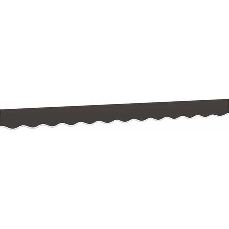 Maison Exclusive - Tessuto di Ricambio per Mantovana Tenda Strisce Antracite 350cm (1/5)