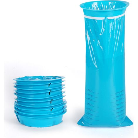 QAZQA Lot De 12 Sacs à Vomis De 1000 Ml, Haute Densité, Portables Pour Avions Et Malades De Voiture, Sacs éTanches Pour Les NauséEs Pour Les Voyages, Les Malades Des Transports (1/5)