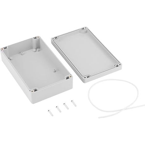 Boîte de jonction étanche IP65 - 15 tailles au choix - Boîte de jonction en ABS pour projets de bricolage, boîte de distribution électrique, montage en saillie, 200 x 120 x 55 mm (1/5)