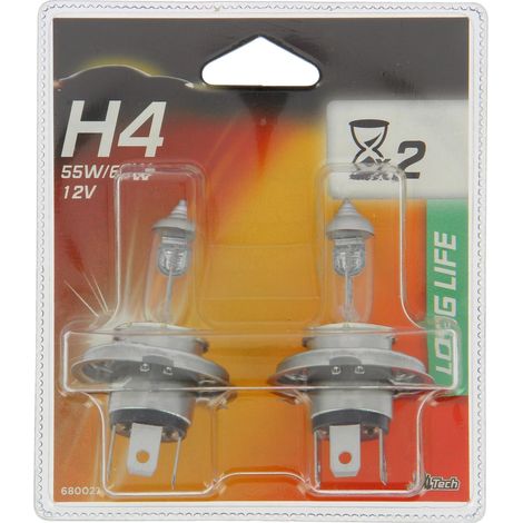 XLTECH 2 ampoules H4 LongLife 60-55W