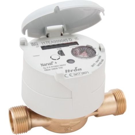 Itron – Compteur d'eau divisionnaire eau froide 20mm 26x34 – Faible débit de démarrage – Totalisateur orientable 360° – Pré-équipé pour télérelevés