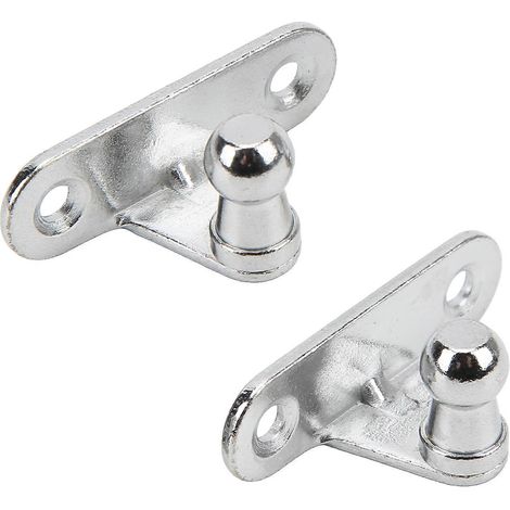 2 supports de vérin à gaz, rotule de 10 mm, métal, universels, compatibles avec le coffre moteur [jkw] (1/5)