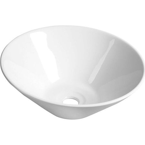 Sapho Comillas - Aufsatzwaschtisch 42x15 cm, weiß, Sanitärkeramik BH7012