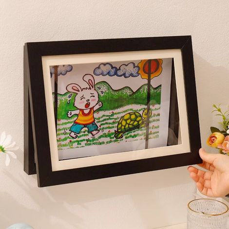 Ausstellungsrahmen für Kunstwerke, Urkunden, Kindermalbücher, gerahmte Fotos, einfacher Aufbewahrungsrahmen