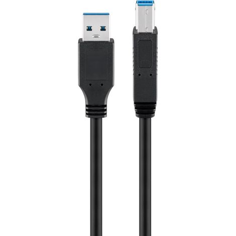 Goobay 0.5m USB 3.0 A/B cable USB USB 3.2 Gen 1 (3.1 Gen 1) 0,5 m USB A USB B Negro