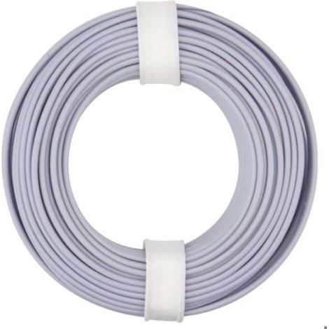 Donau Elektronik 175-019 Fil de câblage LiY 1 x 0.75 mm² gris 1 pc(s)