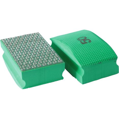 TECTOOL Tampon de ponçage manuel - modèle Bakélite K50 - fixation M14 - Ø100 x 46 mm - vert