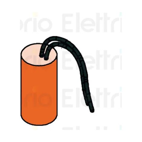 Condensateur pp8µf-400v ul recog.cavi 250mm conn. - FAAC 7601355 (1/3)