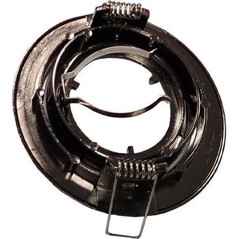 Portalampada orientabile rotondo nero iolume ioportlamprne illuminazione incasso