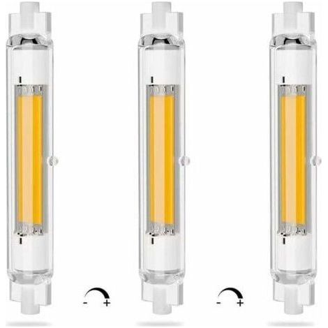 R7S LED 118mm Dimmable 20W Double Ended Energy Saving LED Light Bulb, 3000K Warm White, Flicker Free, 2000LM, 360° Beam Lighting, 3 Pack (1/5)