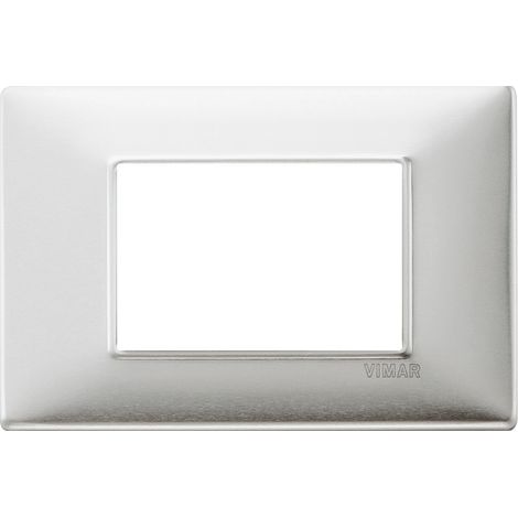 VIMAR - 14653.81 Placa de aluminio cepillado 3M