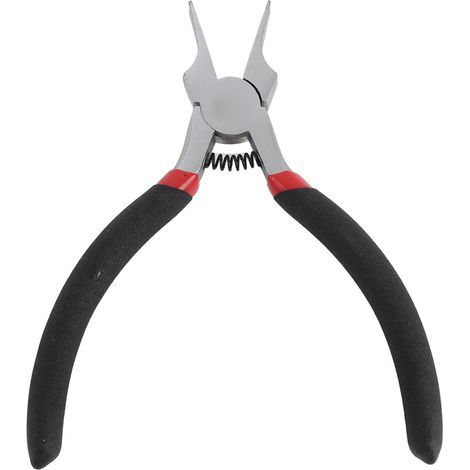 Pince à bec plat large, aiguille fine multifonctionnelle de 12,7 cm en alliage de nickel et de fer pour la fabrication de bijoux (1/5)