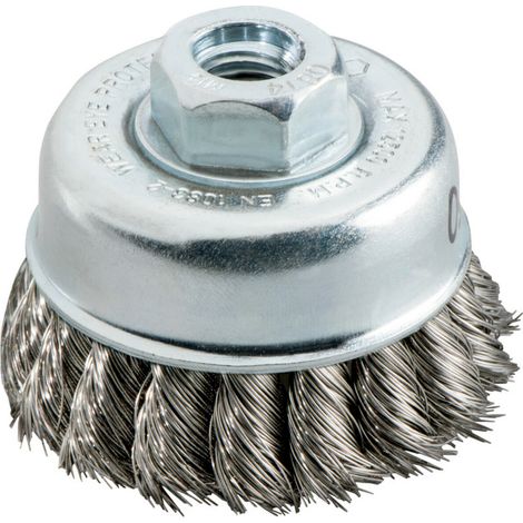 Metabo Topfbürste 65x0,35 mm/ M 14, Stahl, gezopft Drahtstärke 0,35 mm (1/3)