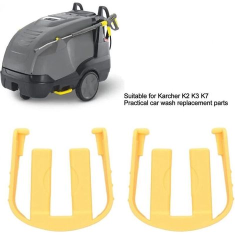 2 pièces connecteurs rapides C-clip, déclencheur de nettoyeur haute pression remplacement C-clip pour Karcher K2 K3 K7 déclencheur de nettoyeur haute pression de voiture(jaune) (1/3)