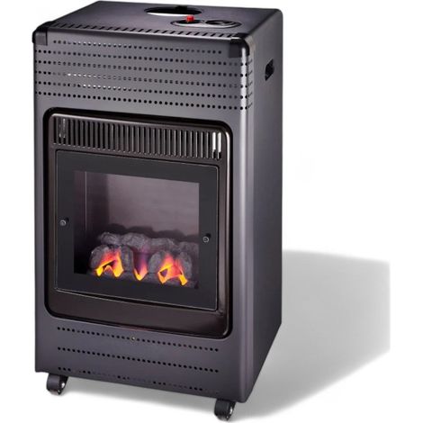 Stufa gas fiamma realistica con carbone finto 3400W (1/5)