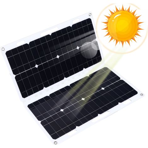 Kit panneau solaire 50 W, chargeur solaire pliable 18 V (1/5)