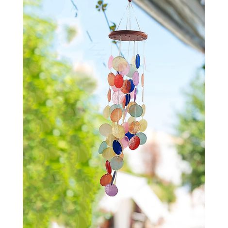 color Cratif Ins Frais Coquille Vent Carillon Dcoration Miroir Coquille Simple Systme Pastoral Salon Tude Balcon Dcoration Pendentif (1/5)