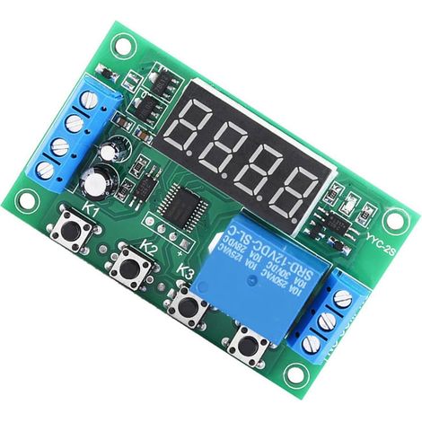 Module relais de minuterie numérique LED 12 V avec 24 fonctions (1/5)
