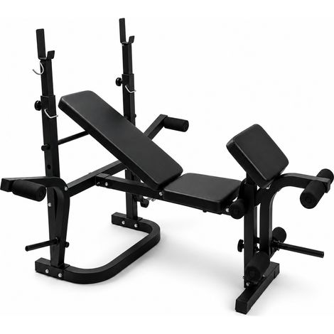 Banco de Pesas con Soporte de Barra Ajustable Press de Banca (1/5)