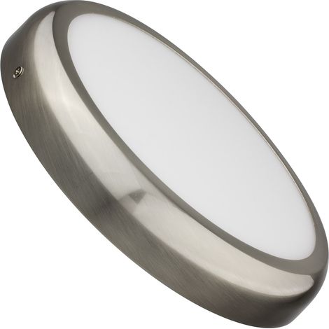 Plafón LED 24W Circular Metal Ø300 mm Design Silver 4000K Blanco Neutro