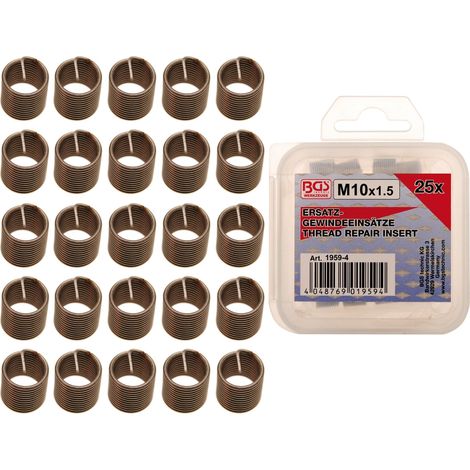 BGS 1959-4 25 earphonesplus-inserti filettati, M 10 x 1,5 (1/3)