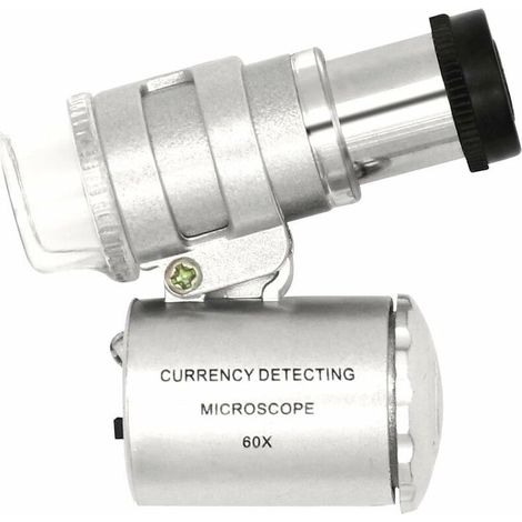 Mini Loupe Réglable LED 60X avec Détection de Devise (1/5)