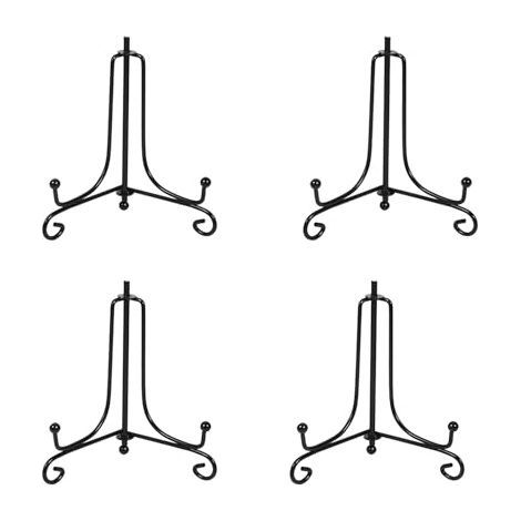 Présentoir de Fer,4 Pièces Chevalet Support Presentoir Porte Assiette,4 Pouces Metal Support Assiette Decorative,Chevalet Presentoir Cadre pour Plaque,Livre,Photos,Art de table (1/5)