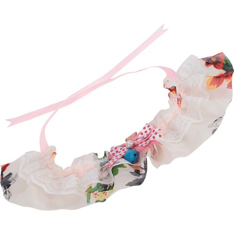 Bavoir en dentelle pour animaux de compagnie, style petit cochon, princesse et fée, accessoire de décoration pour animaux de compagnie, fleuron Ldyllic (1/5)