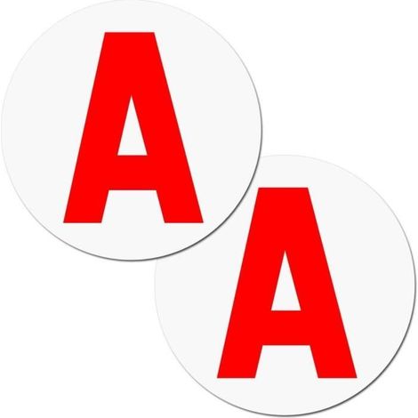 2pcs Disque A Magnétique Adhésif de Voiture pour Jeune Conducteur, Parfait pour la Sécurité de Conduite (1/4)