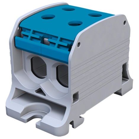 Gewindeschienenverbinder Simblock STB 50-2 – Al/Cu, 87320, blau
