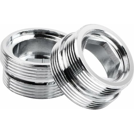 Adattatore per rubinetto con filettatura maschio da 2 pezzi, connettore per aeratore per rubinetto in metallo, adattatore per rubinetto da cucina in alluminio, adattatore per purificatore d'acqua (M20 (1/5)