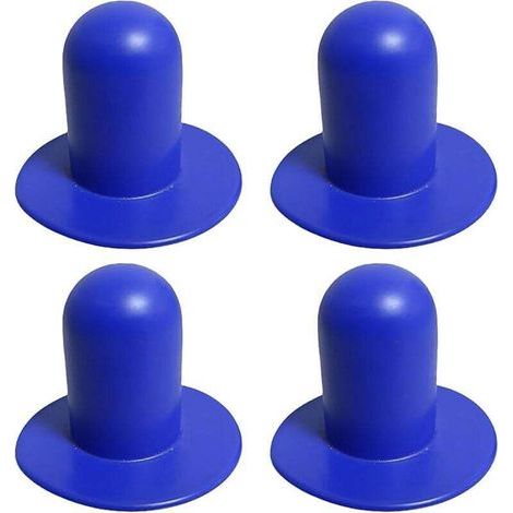 Set mit 4 Poolwandstopfen - Ersatzteile - Aufstellpoolfilter - Pumpenfilter - Lochstopfen kompatibel mit Intex und Bestway (blau) (1/4)