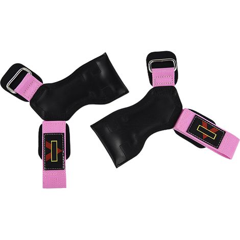 Lifting Grips - Adjustable Wrist Wrap - For Weight Lifting Deadlift Pull Up Rowing - 1 Pair (1/5)