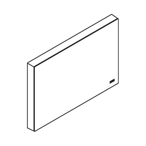 HEWI 900.51.00240 98 Abdeckung für Montageplatte des Systems 900, Frontplatte aus Edelstahl, spiegelpoliert, Rahmen der Abdeckung aus Polyamid, zur Verkleidung montierter Montageplatten, in HEWI Farbe (1/2)