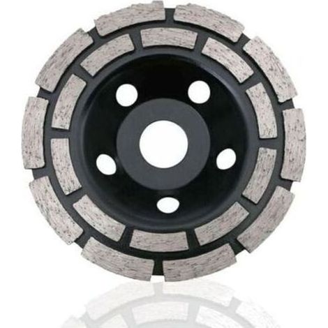 Disque diamant à meuler béton 230 x 22,2 mm double rangée, meule diamantée universelle pour béton pierre granit chape maçonnerie et rénovation (1/4)