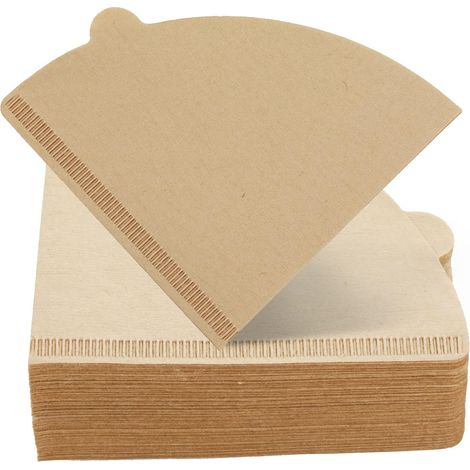 100 Pack Coffee Filters, 2-4 Cups, Disposable Paper Coffee Filters, Compatible with V60 02 Filter for Pouring Coffee