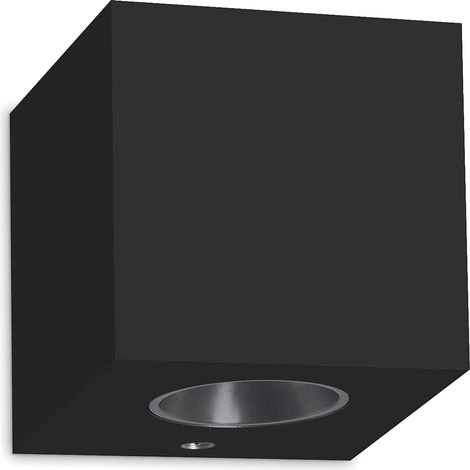 Aplique de pared BRICK doble emisión LED SMD 2x3 W 182 lm 3000 K CRI80 110°,110° Negro (1/3)