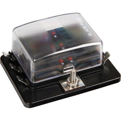 Fuse Block, scatola portafusibili, 1 entrata - 6 uscite, 12/24V (1/5)