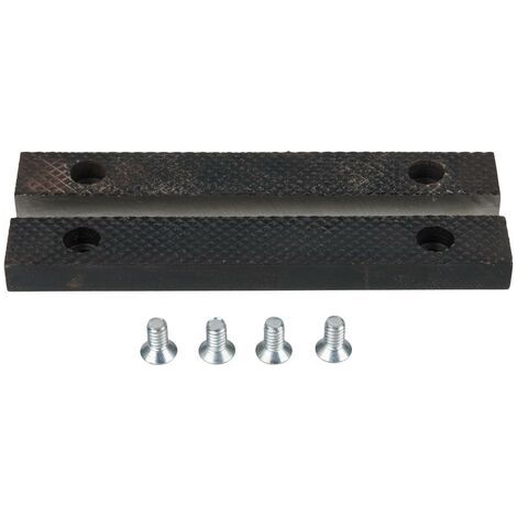 2 Pcs Mâchoires de protection de l'étau, mâchoires de rechange en aluminium avec aimants Accessoires pour mâchoires extra souples Caoutchouc en alliage d'aluminium de 125 mm Accessoires pour pinces pr