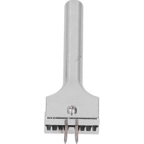 Hochharter, abriebfester, elektrolytisch behandelter Stahl-Gabelstempel für Leder (1/5)