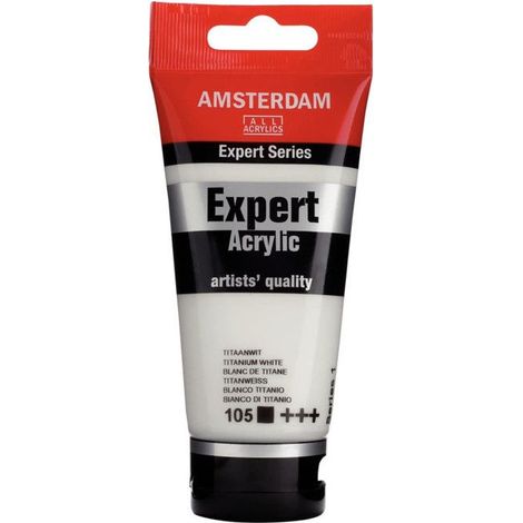 Peinture acrylique - ROYAL TALENS - AMSTERDAM EXPERT - 75ml - Blanc de titane - Finition mat