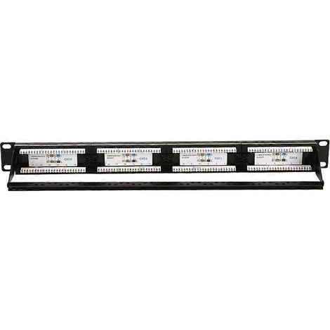Panneau de brassage Premium Series CAT6 24 ports, panneau de brassage réseau non blindé, catégorie 6, conforme au test Fluke, 24 ports Gigabit (1/5)