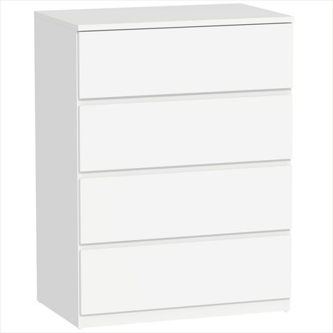 Table de chevet Commode 4 tiroirs design sans poignées 60 x 40 x (1/5)