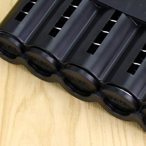 Distributeur de monnaie empilable multicouche, grande capacité, boîte de rangement pour pièces, organiseur de billets pour bureau et banque, noir (1/4)