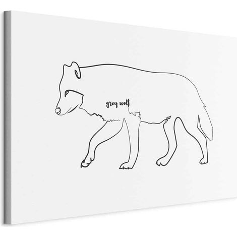 Peinture - Loup (1 partie) large (1/5)